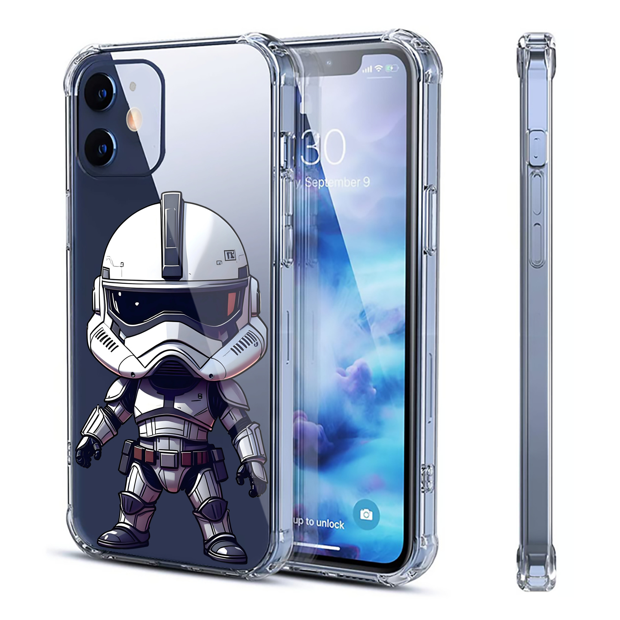 （画像用） スター・ウォーズ Star Wars 【iPhone 12シリーズ対応】透明スマホケース（クリアソフトケース）